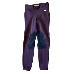 HORZE Active JR Pruple/Plum Riding pants, Girls size Medium; Equestrian;